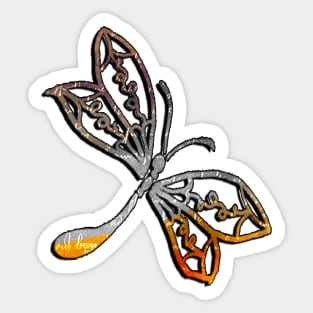 Dragonflies & Fairy Graphic Art Design Dragon Fly Sticker